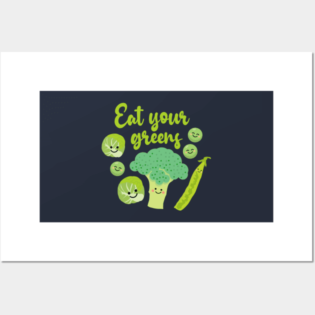 Eat Your Greens Wall Art by VicEllisArt